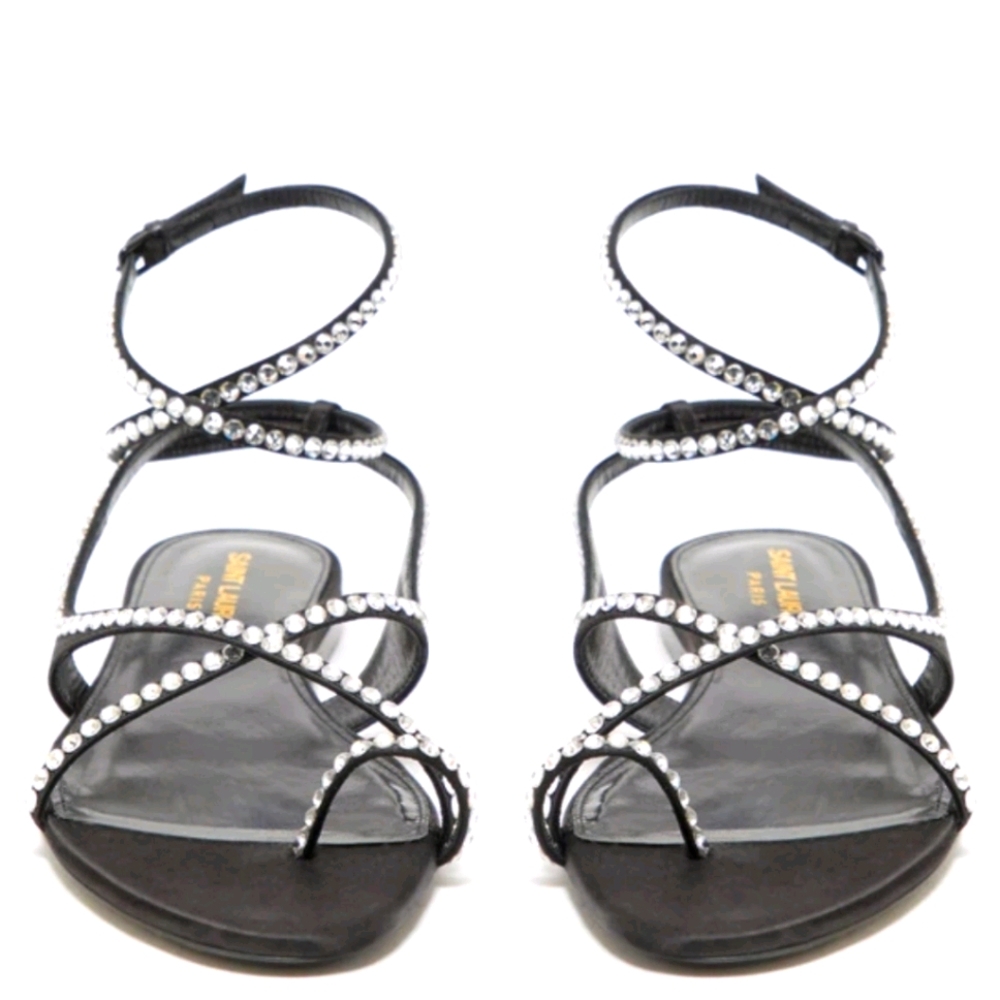 Saint Laurent Gia Crystal Sandal